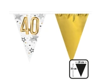 Garland foil flags "40"