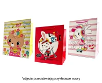 Gift bag 4wz 4645A 26x32x25cm wide bottom mix, 1 pc.