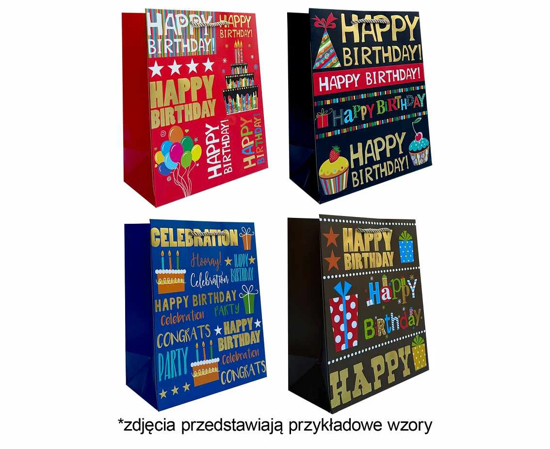 Gift bag JP332B 26x32x10cm mix, 1 pc.