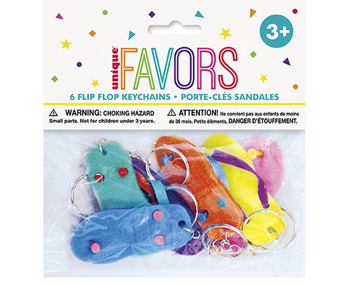 Gift set Flip-flop keychains, 6 pcs.