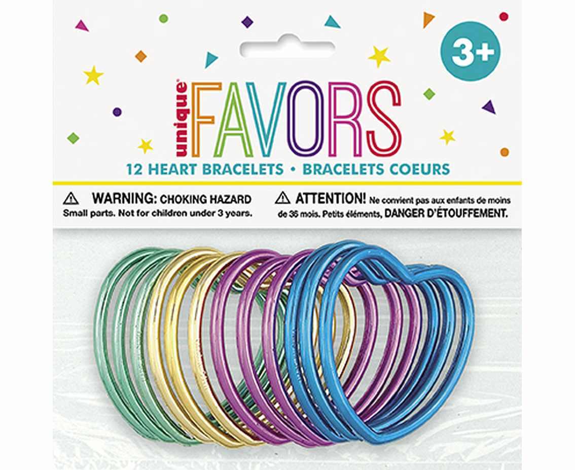 Gift set Bracelets in heart shape, 12 pcs.