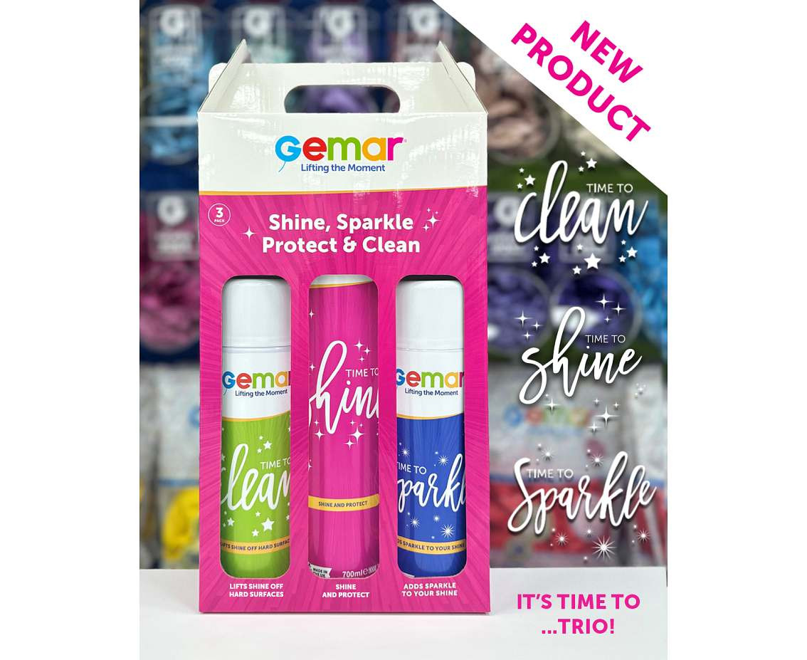 Gemar: Shine, Sparkle, Protect & Clean Spray, 3 pcs set