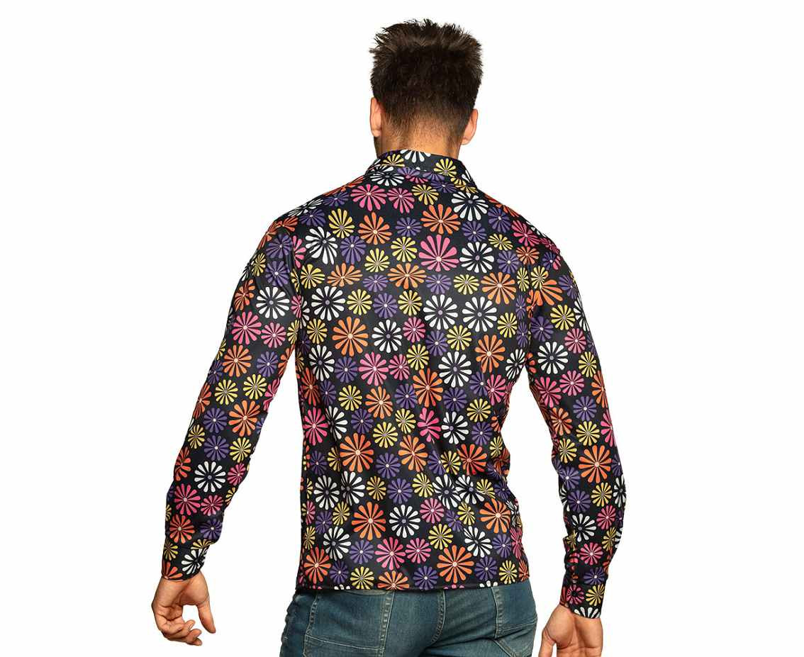 Hippie Shirt Flower Power, size XXL