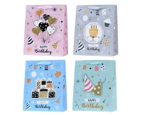 Gift bag (M) cm: 17.8 x 22.9 x 9.8, mix, 1 pc.
