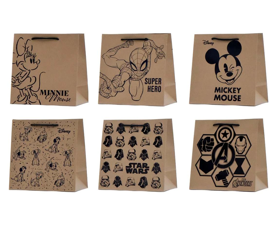Disney gift bag (M) cm: 25 x 25 x 13.3, mix, 1 pc.