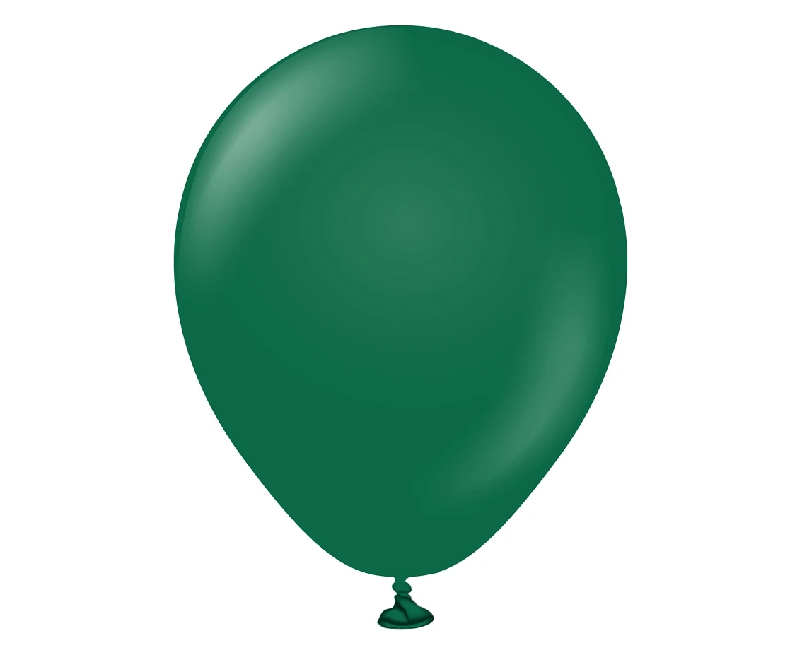 Balloons Kalisan 5", standard dark green, 100pcs