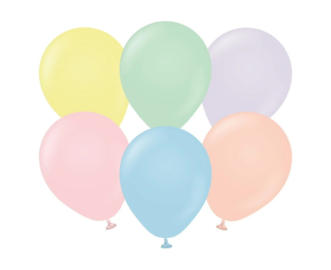 Balloons Kalisan 5", macaron assorted, 100pcs