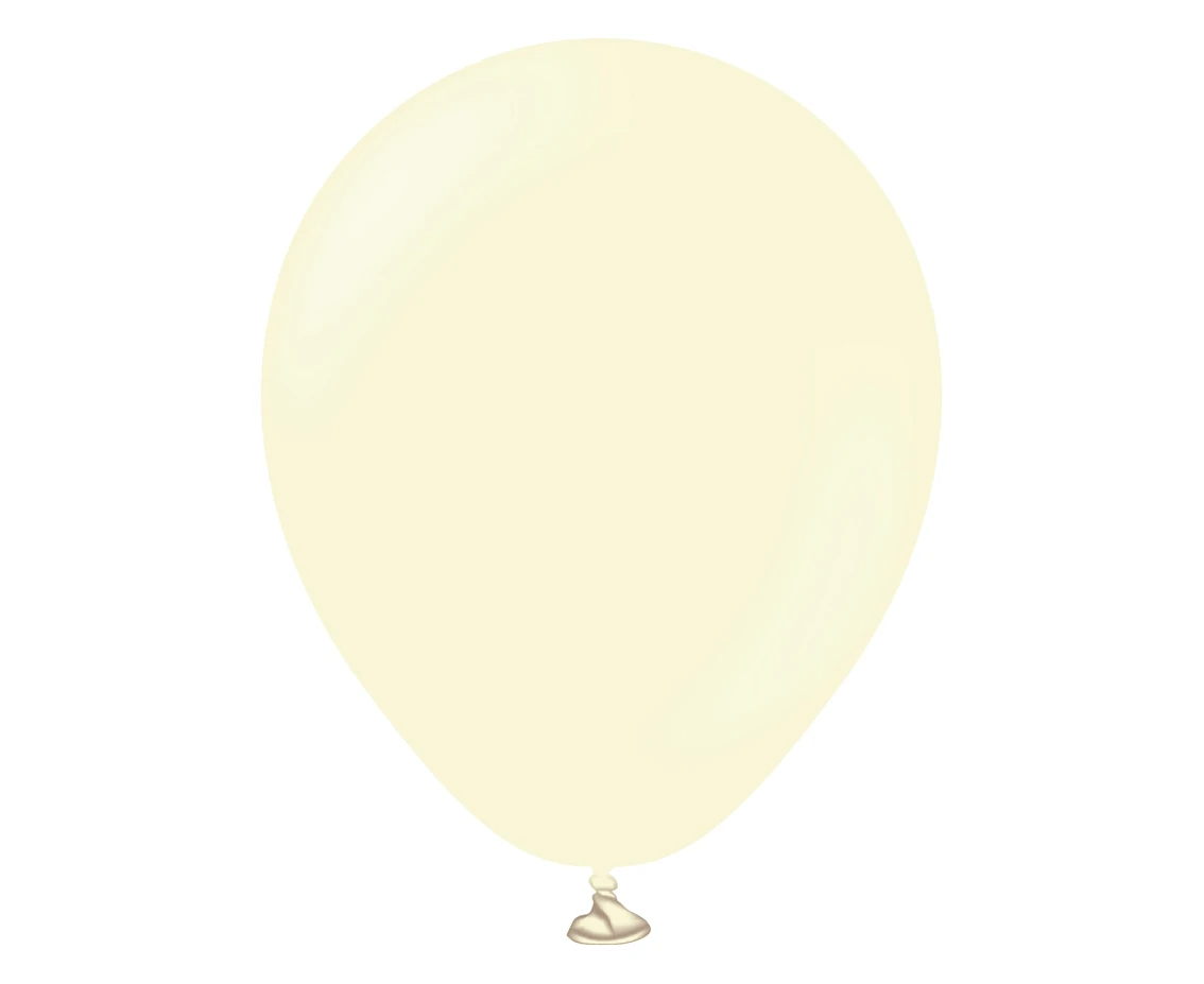 Balloons Kalisan 5", macaron pale yellow, 100pcs