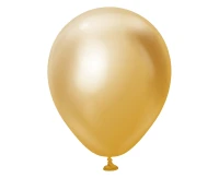 Balloons Kalisan 5", mirror gold, 100pcs