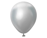 Balloons Kalisan 5", mirror silver, 100pcs