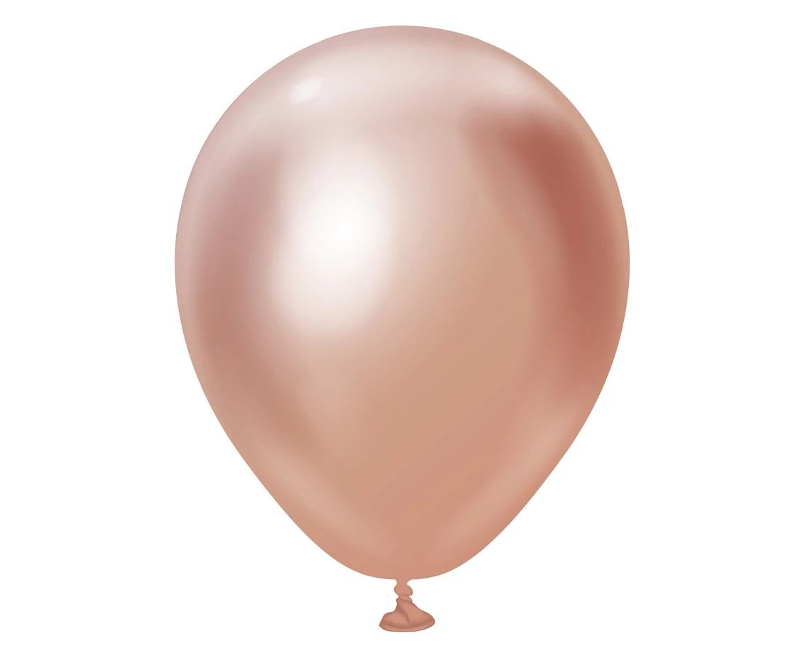 Balloons Kalisan 5", mirror rose gold, 100pcs