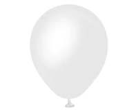 Balloons Kalisan 5", opaque satin snow white, 50 pcs
