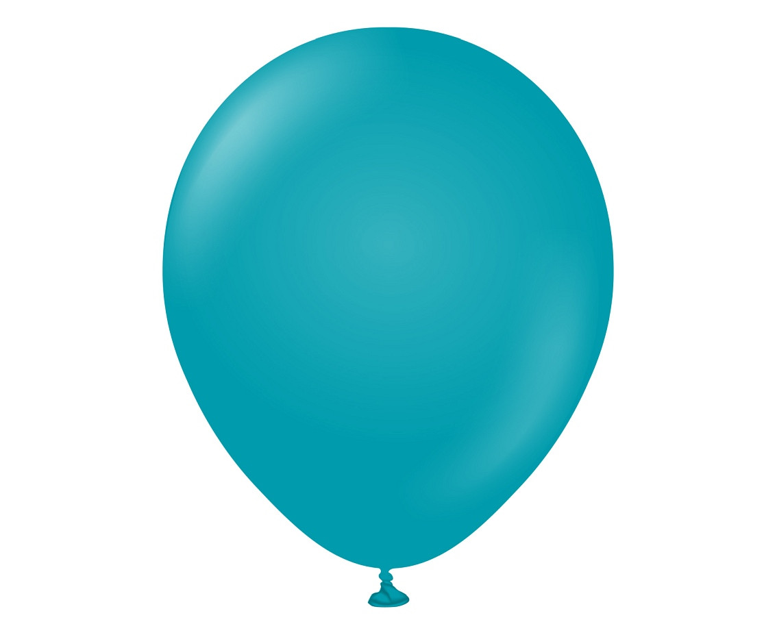 Balloons Kalisan 12", standard turquoise, 100pcs