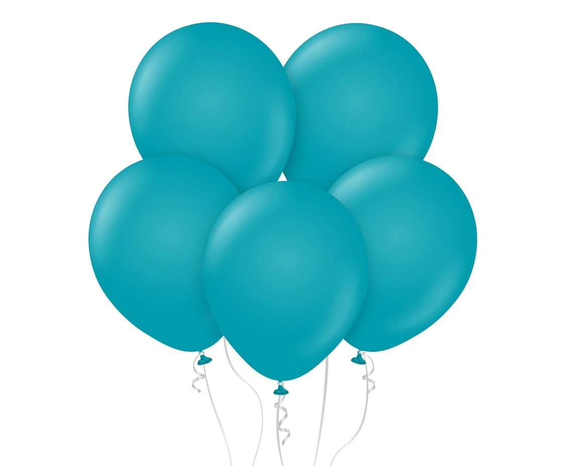 Balloons Kalisan 12", standard turquoise, 100pcs
