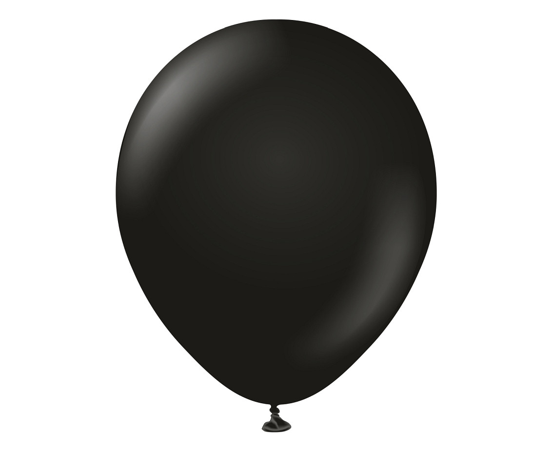 Balloons Kalisan 12", standard black, 100pcs