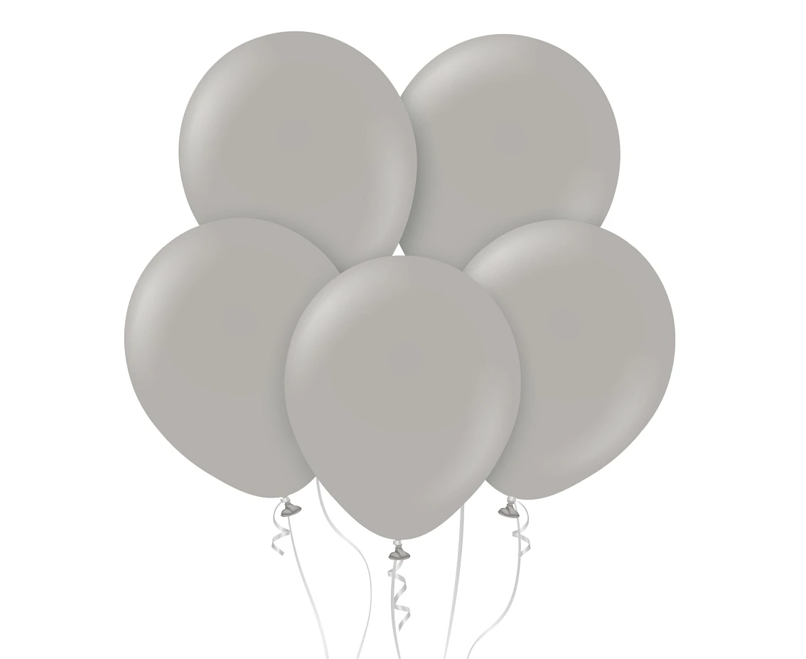 Balloons Kalisan 12", standard grey, 100pcs