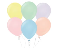 Balloons Kalisan 12", macaron mix, 100pcs