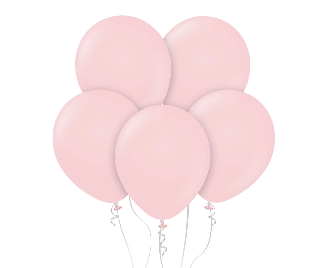 Balloons Kalisan 12", macaron pink, 100pcs