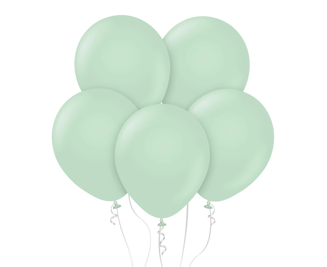 Balloons Kalisan 12", macaron green, 100pcs