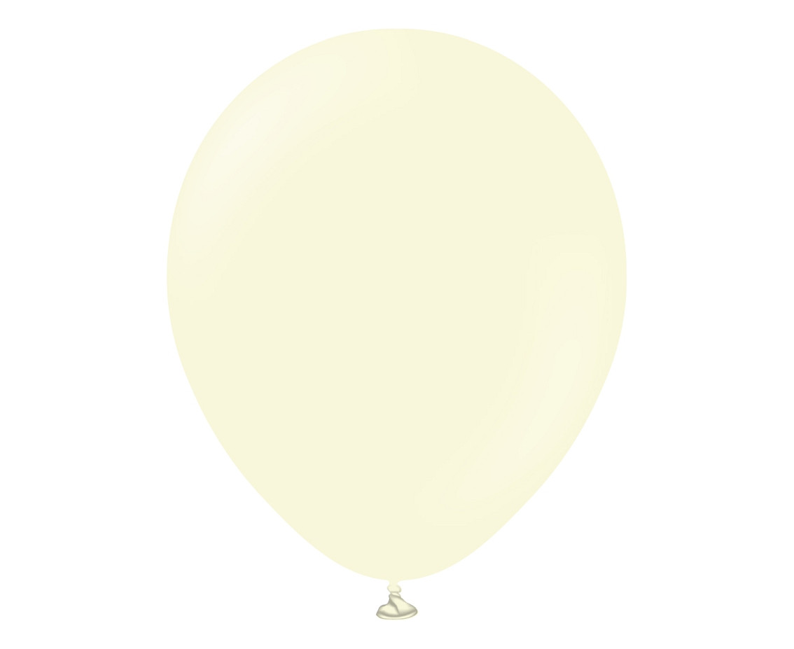 Balloons Kalisan 12", macaron pale yellow, 100pcs