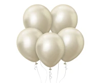 Balloons Kalisan 12", mirror white gold, 50pcs