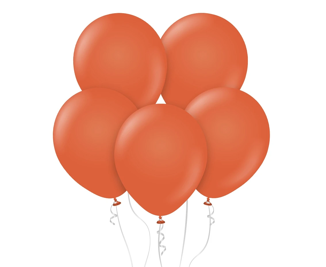 Balloons Kalisan 12", retro rust orange, 100pcs