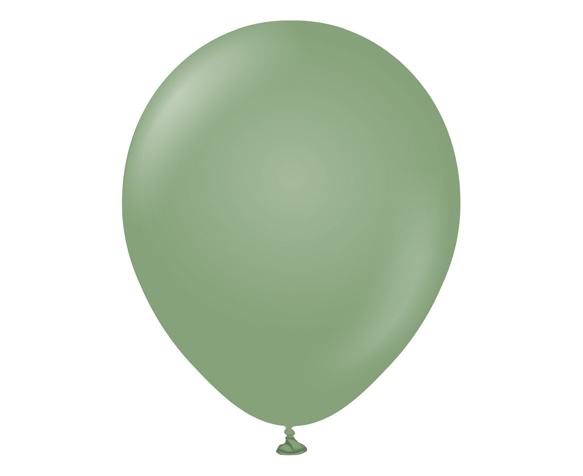 Balloons Kalisan 12", retro eucalyptus, 100pcs