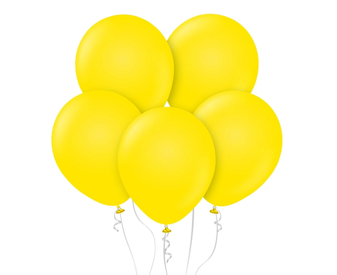 Balloons Kalisan 18", standard yellow, 25pcs