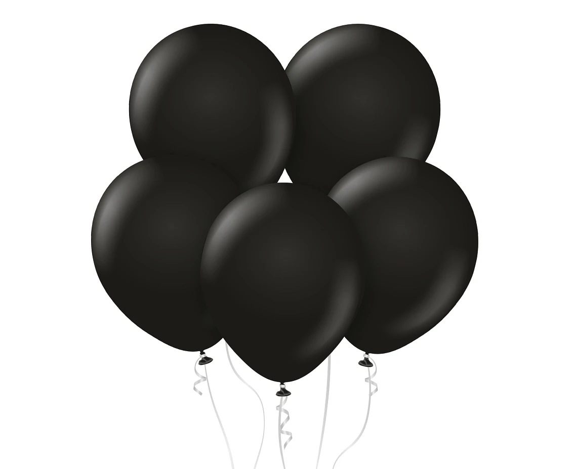 Balloons Kalisan 18", standard black, 25pcs