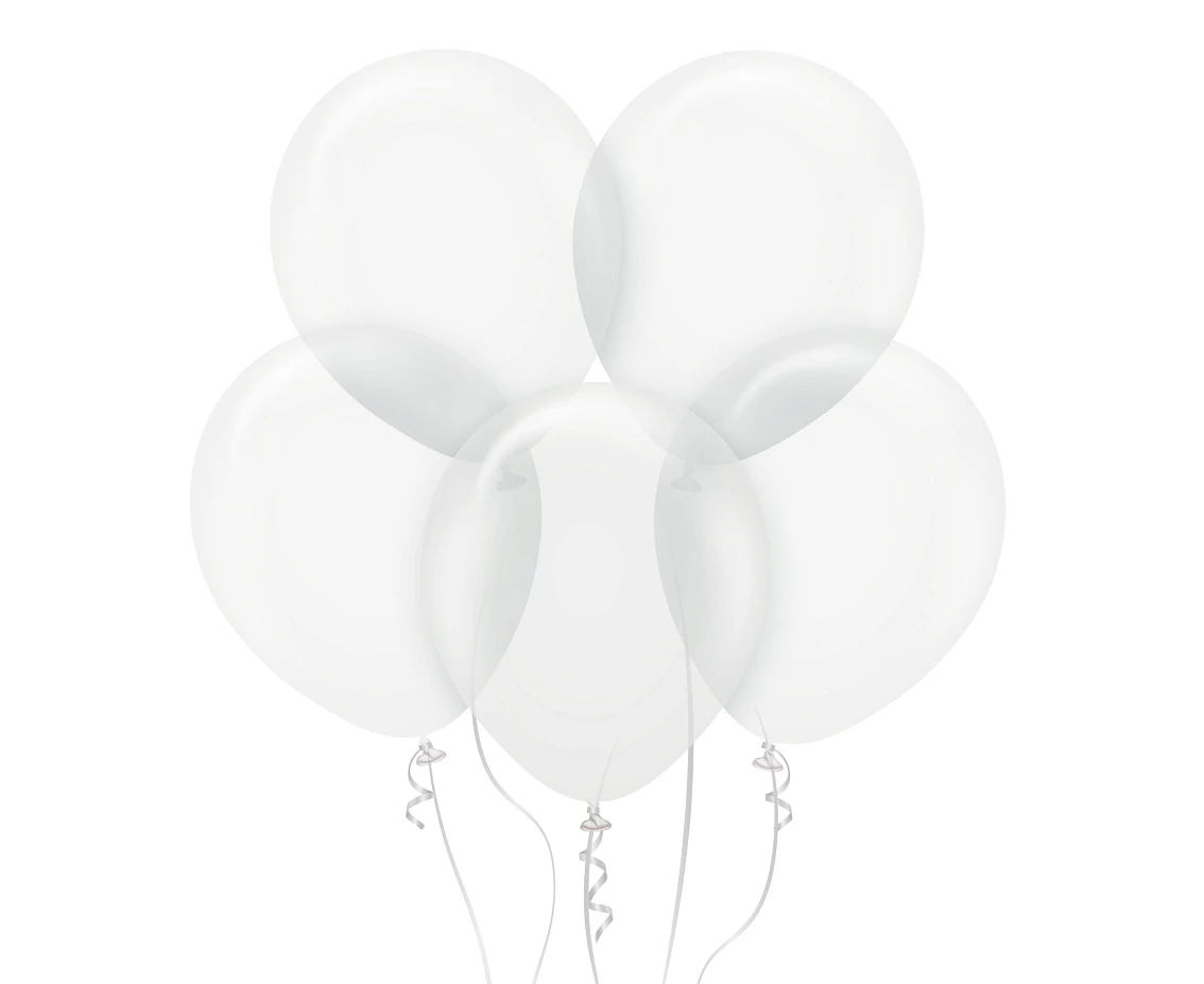 Balloons Kalisan 18", standard transparent, 25pcs