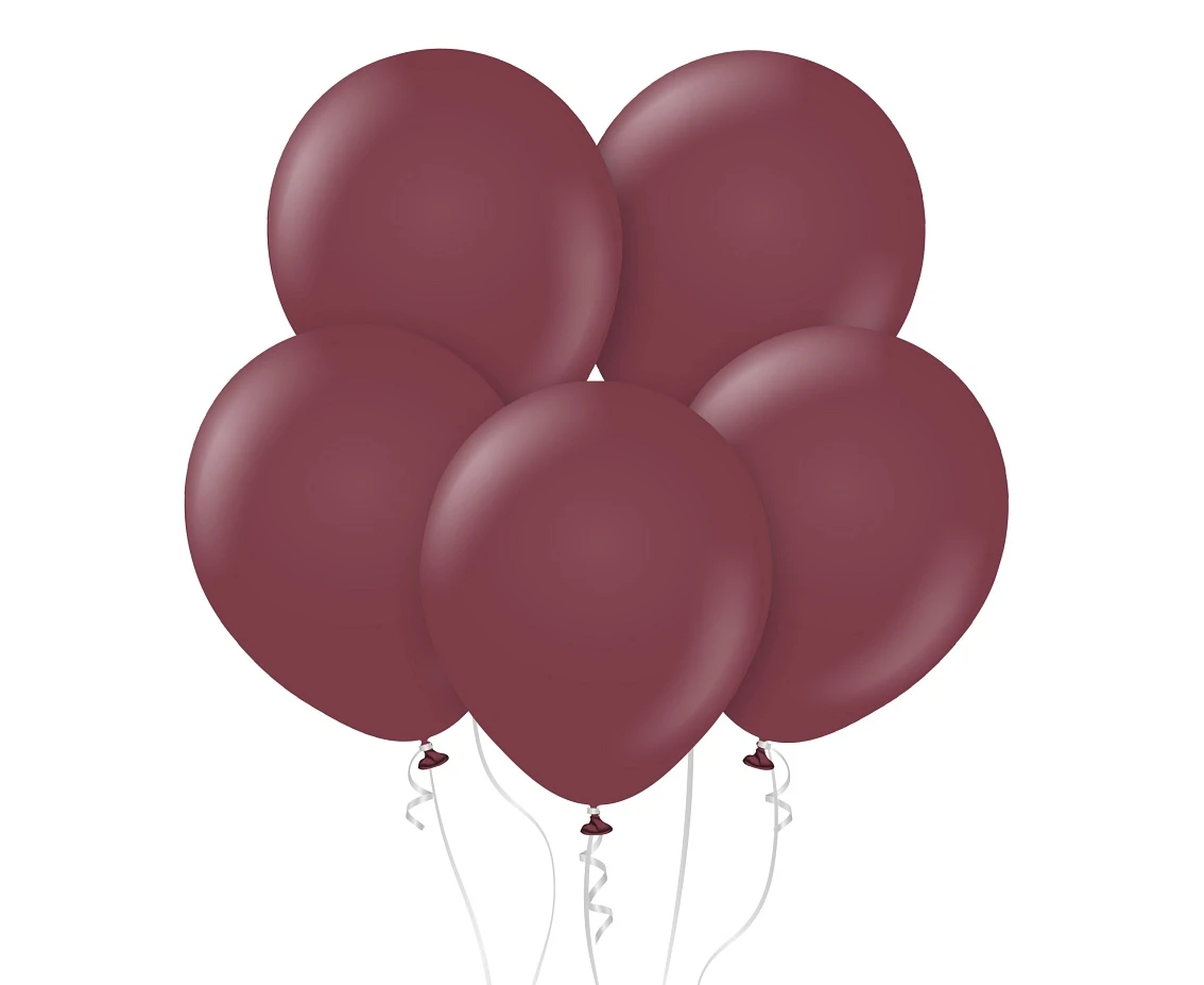 Balloons Kalisan 18", standard burgundy, 25pcs