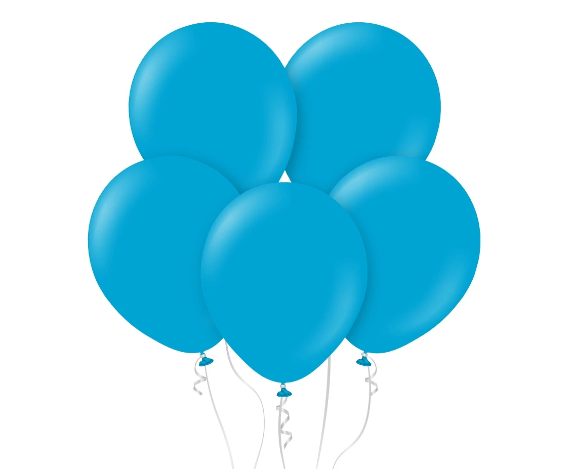 Balloons Kalisan 18", standard caribbean blue, 25pcs
