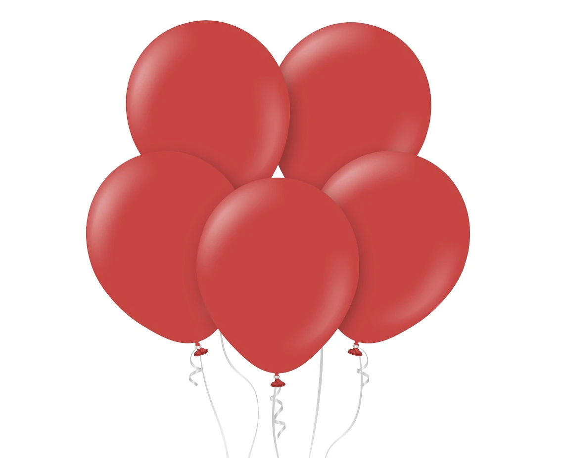 Balloons Kalisan 18", standard deep red, 25pcs