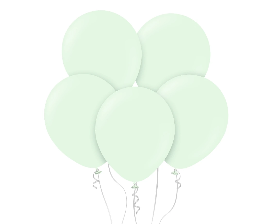 Balloons Kalisan 18", macaron pale green, 25pcs