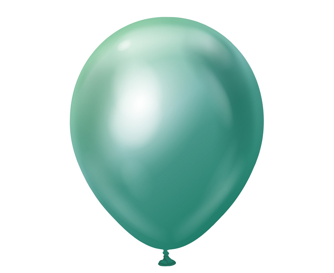 Balloons Kalisan 18", mirror green, 25pcs