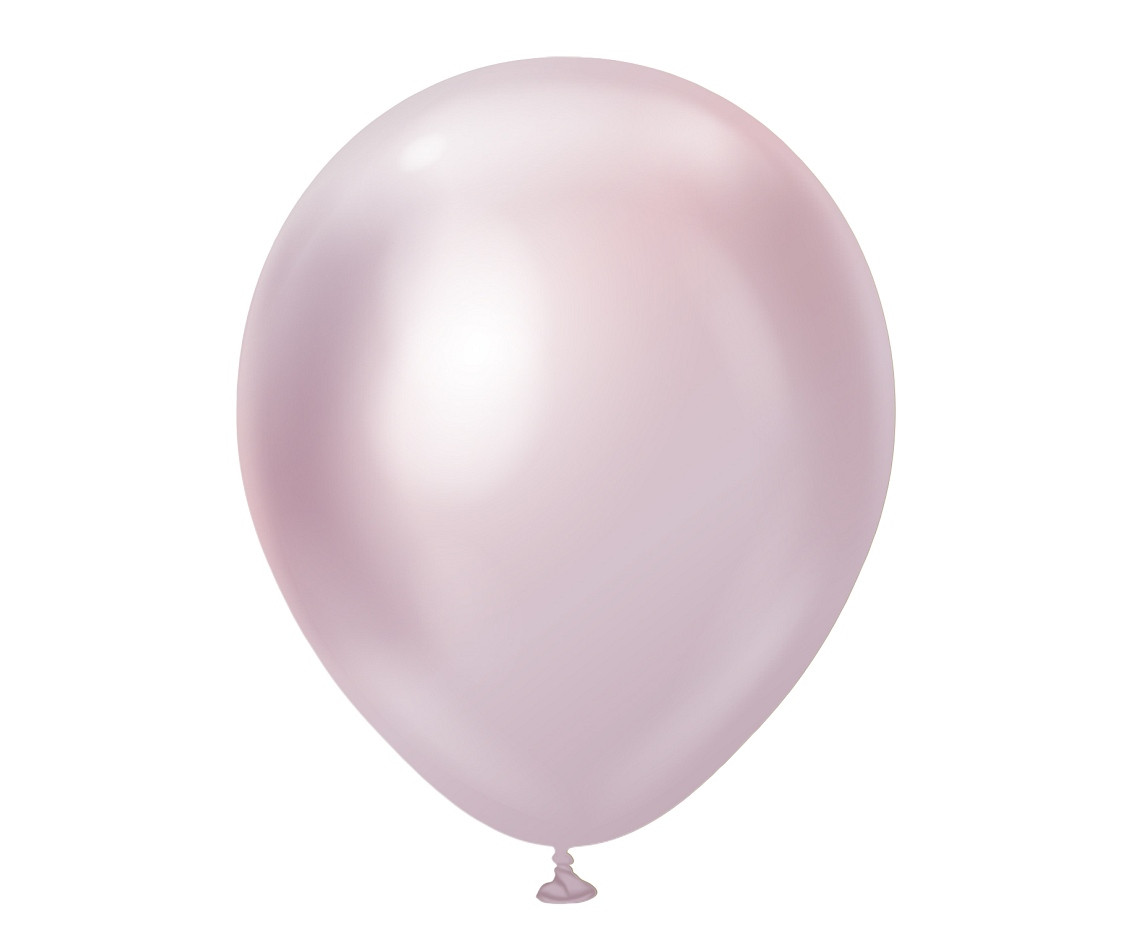 Balloons Kalisan 18", mirror pink gold, 25pcs