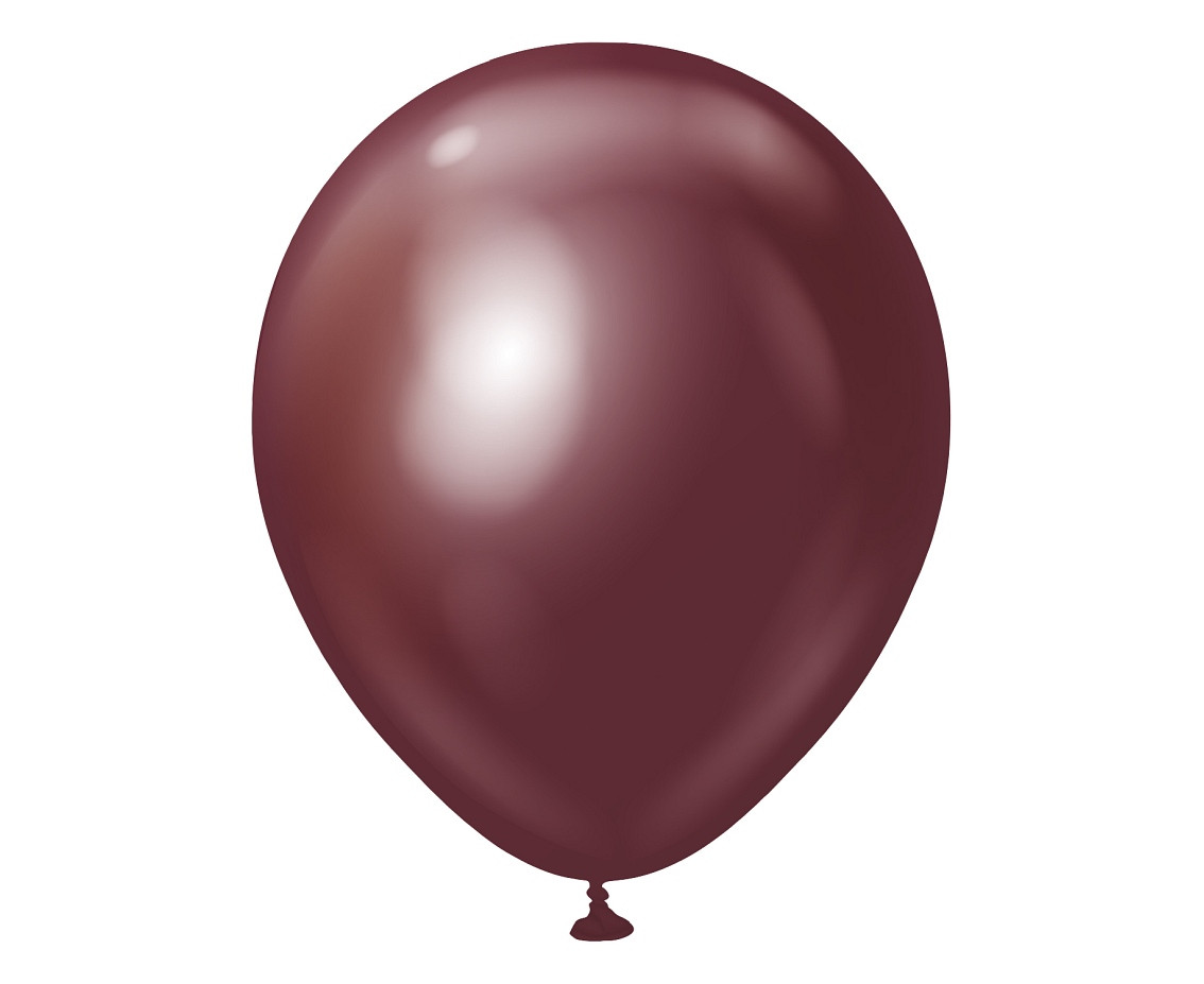 Balloons Kalisan 18", mirror burgundy, 25pcs
