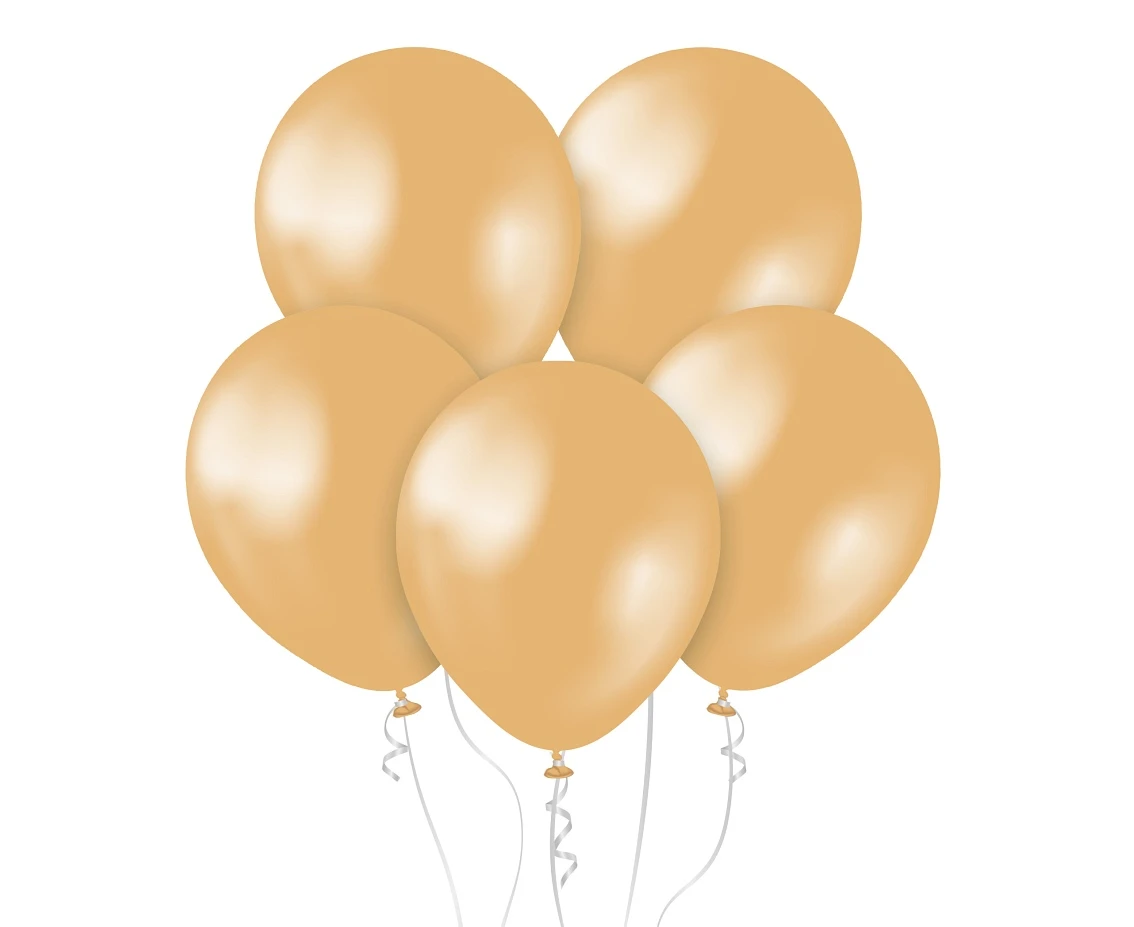 Balloons Kalisan 18", metallic gold, 25pcs