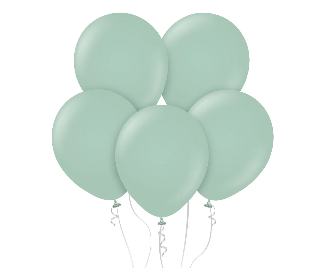 Balloons Kalisan 18", retro winter green, 25pcs