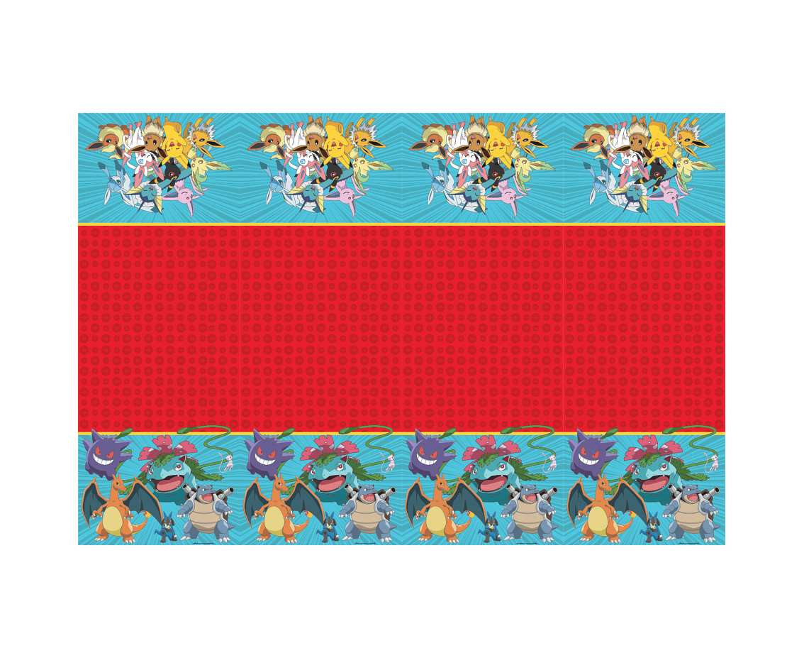 Plastic tablecloth Pokemon, 1 pc