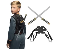 Set 2 ninja swords with holder (52 cm)