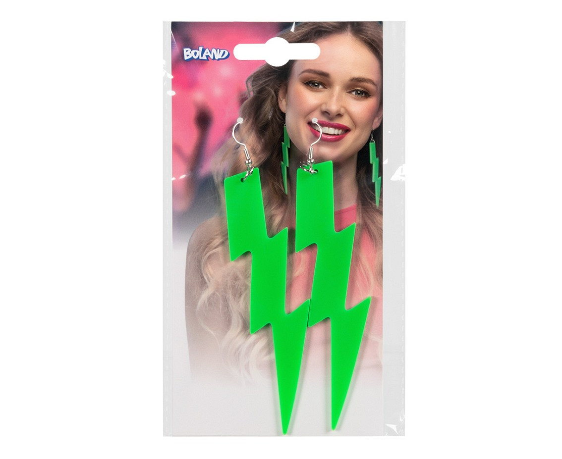 Pair earrings Flash neon green