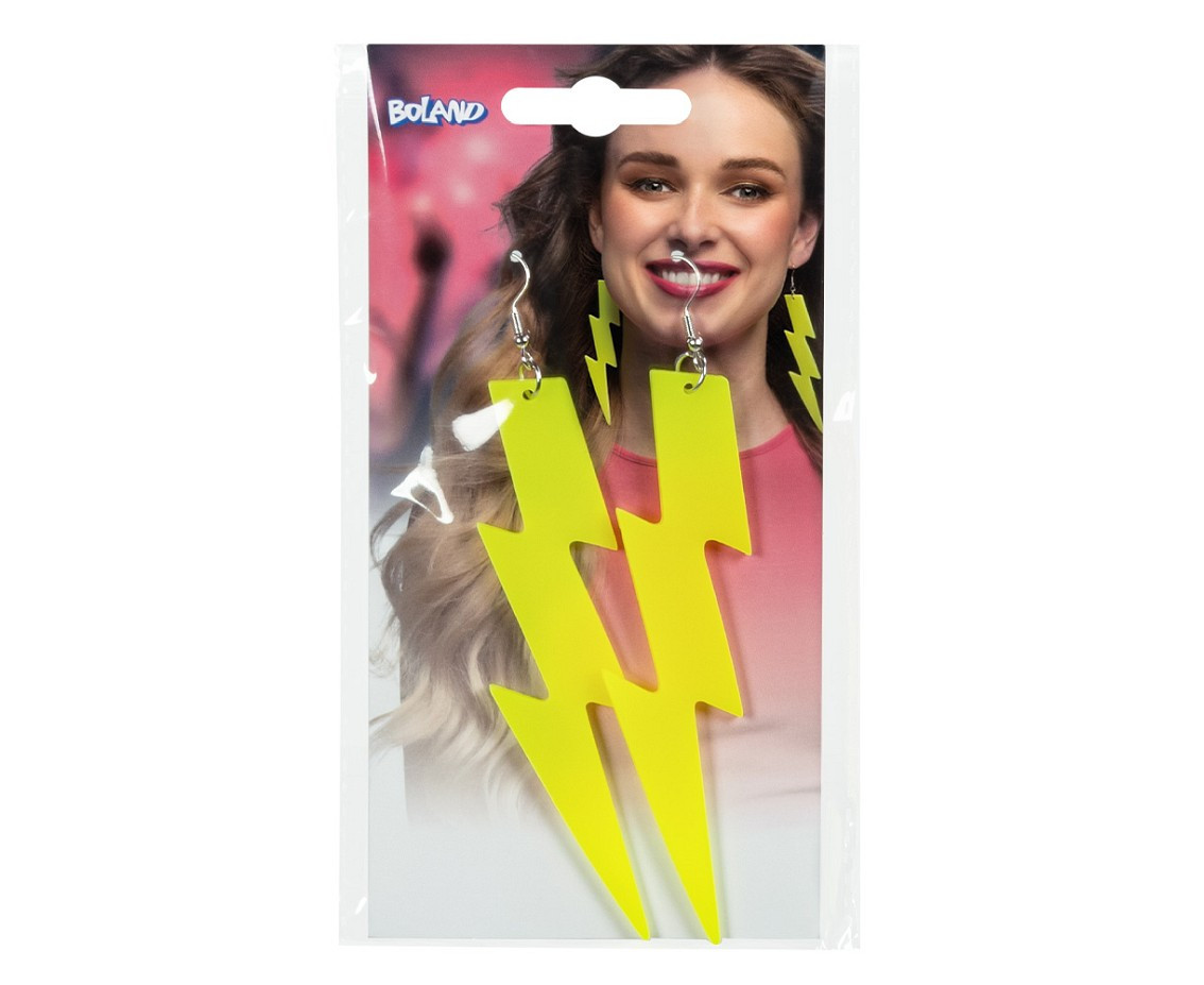 Pair earrings Flash neon yellow
