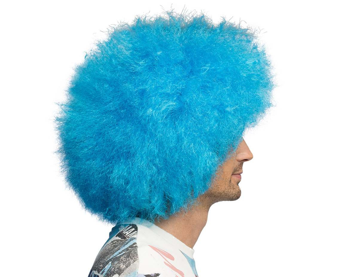 Wig Sugar neon blue