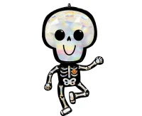 Holographic SuperShape Iridescent Bare Bones Skeleton Foil Balloon EOL