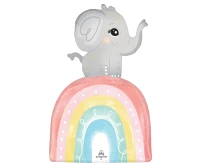 SuperShape Satin Baby Elephant Foil Balloon EOL