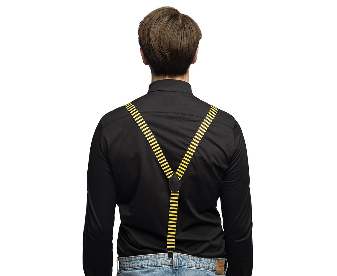 Set Honey bee (suspenders, glasses and bow tie)