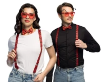 Set Ladybird (suspenders, glasses and bow tie)