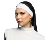 Pair earrings, cross black and gold