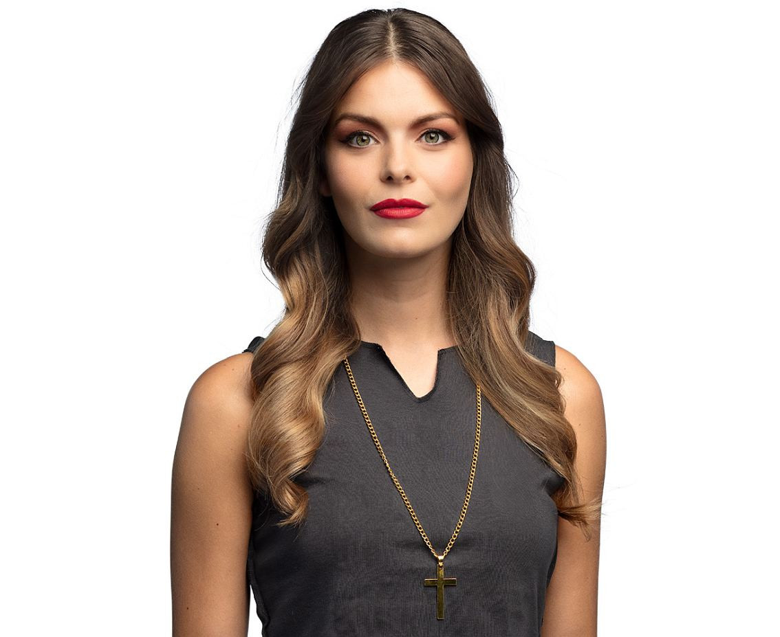 Necklace cross gold